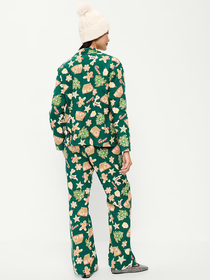 Image 2 de 8, Pyjama en flanelle à motif pour femme