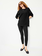 Image 3 of 3, Oversized EveryWear Long-Sleeve Tunic T-Shirt