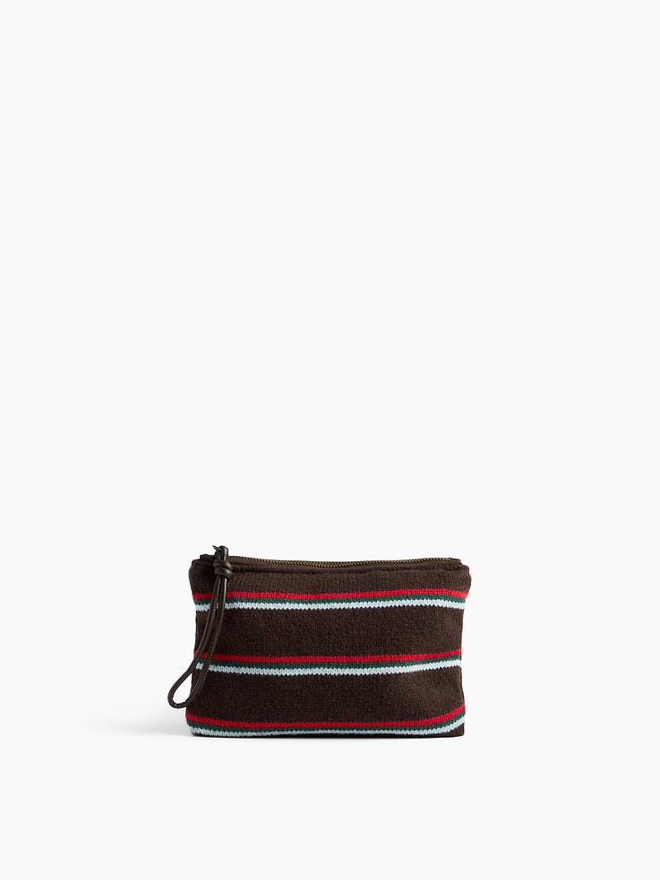 Image 1 of 5, Sueprsoft pouch bag., Zipper closure with wristlet., Product #1186134