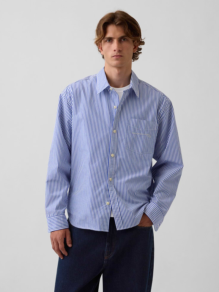 Image 2 of 9, Gap | Lichtenstein | Whitney | Standing Explosion Poplin Shirt