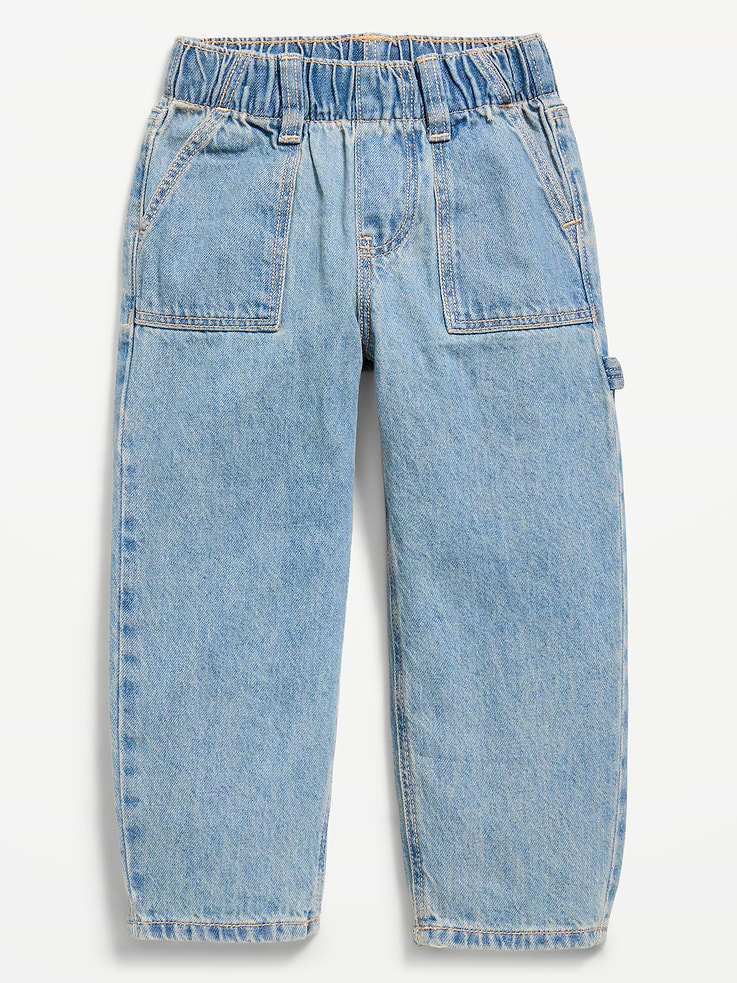 Image 3 of 5, Super Baggy Barrel Leg Carpenter Jeans for Toddler Boys