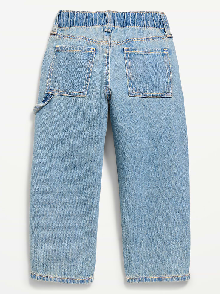 Image 4 of 5, Super Baggy Barrel Leg Carpenter Jeans for Toddler Boys
