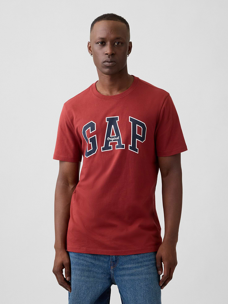 Image 1 of 5, Soft jersey knit., Short sleeves., Crewneck., Gap logo at front., Product #1191176