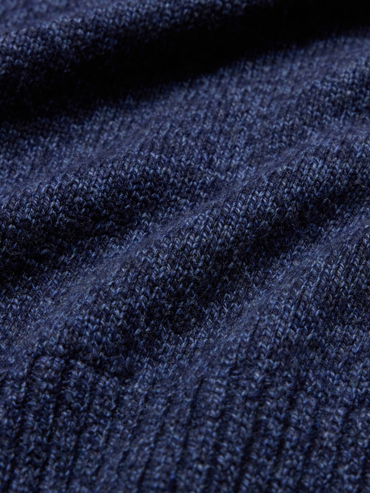 Image 6 of 8, Marled Italian Cotton-Cashmere Crew-Neck Sweater