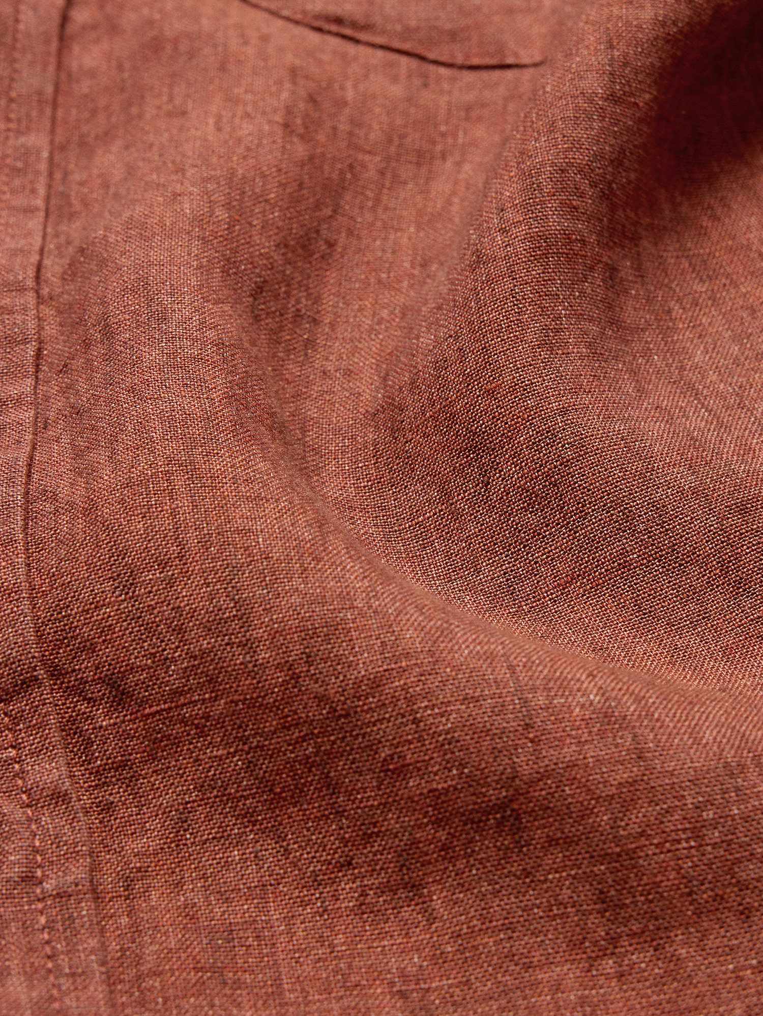 Image 5 de 8, Chemise standard à manches courtes en lin