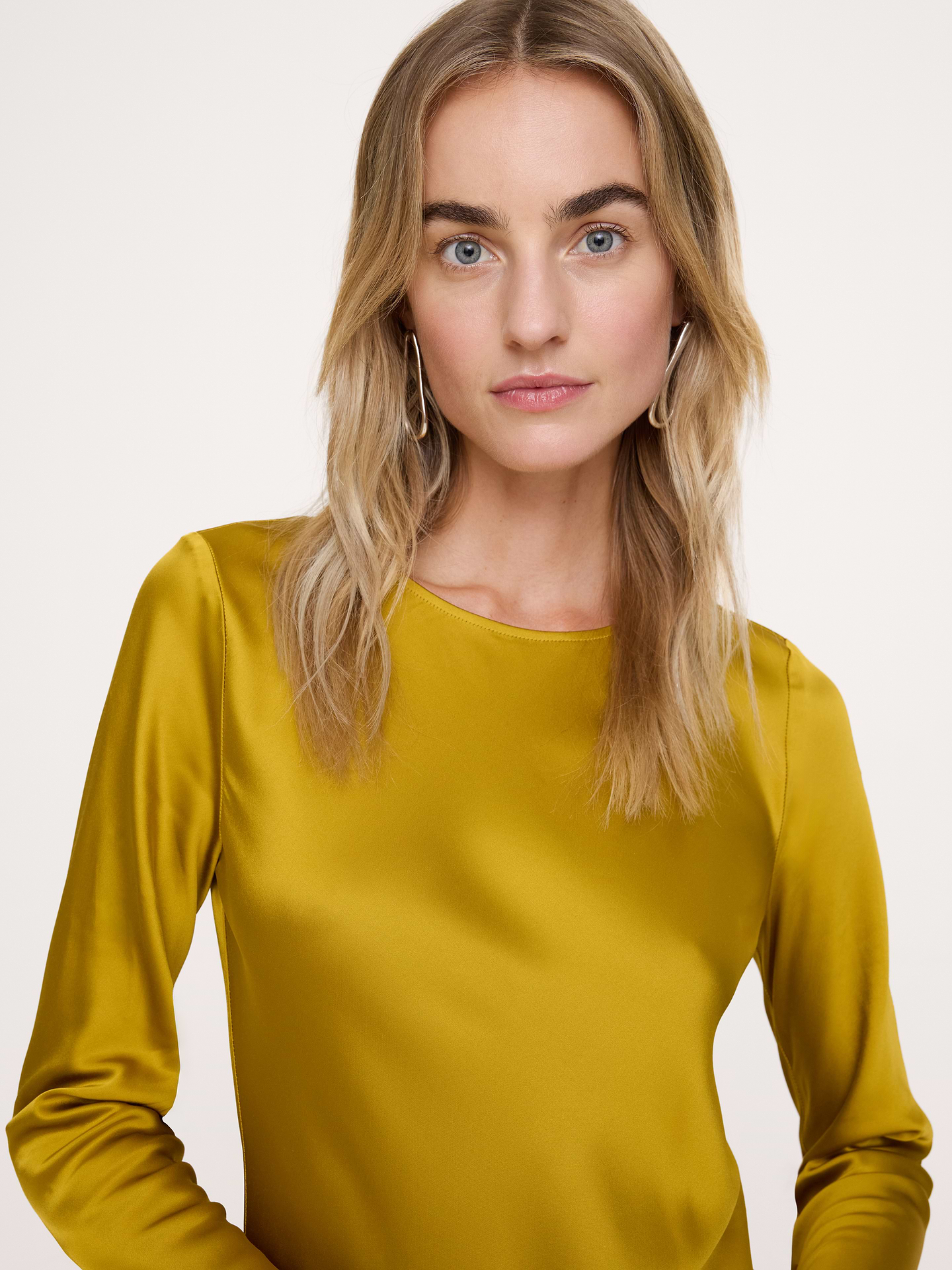 Image 4 of 8, Bias-Cut Stretch-Satin Mini Dress