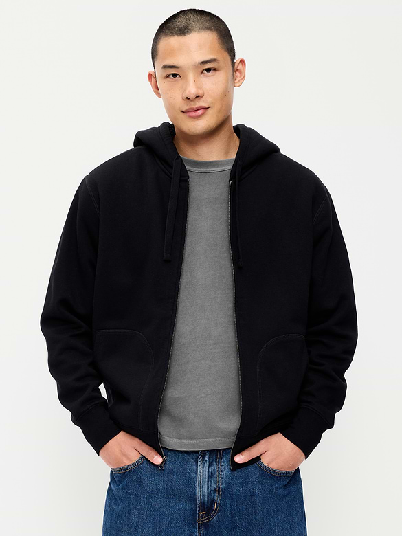 Sherpa-Lined Full-Zip Hoodie