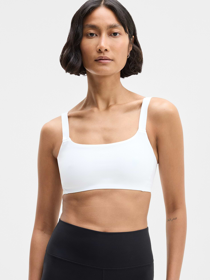 Image 1 of 5, BEST FOR STUDIO: yoga + barre + pilates, IMPACT: Light-impact workouts, best for A-C cups, FEEL: Powervita fabric is buttery soft with support that feels like a gentle hug, FAVE: Adjustable straps for an easy custom-fit, Built-in pockets with removable pads for optional coverage, Removable pads hold their shape from wash to wear, Lined with PowerMesh for breathable, sheer-proof coverage, Product #684673