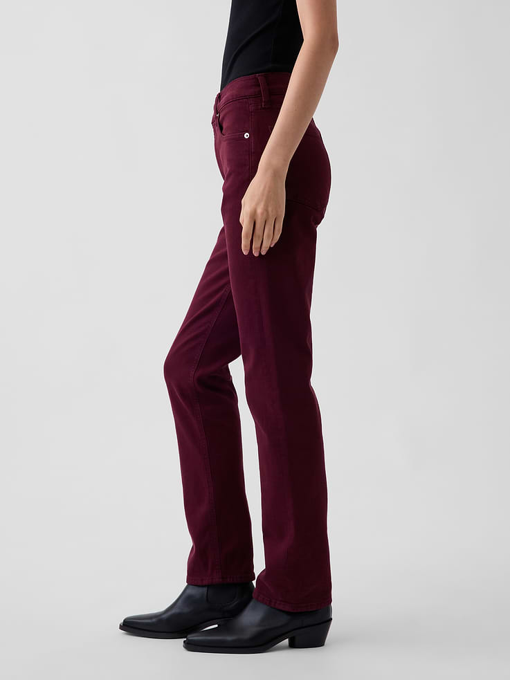 Image 3 of 6, High Rise '90s Slim Straight Jeans