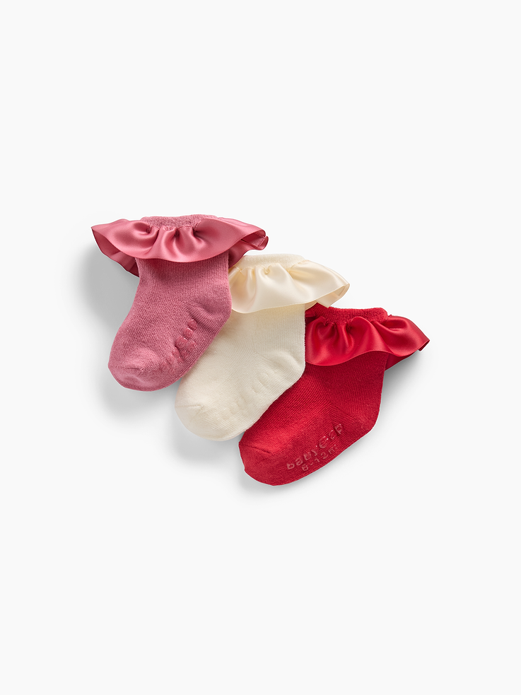 Image 2 of 2, Baby Ruffle Socks (3-Pack)