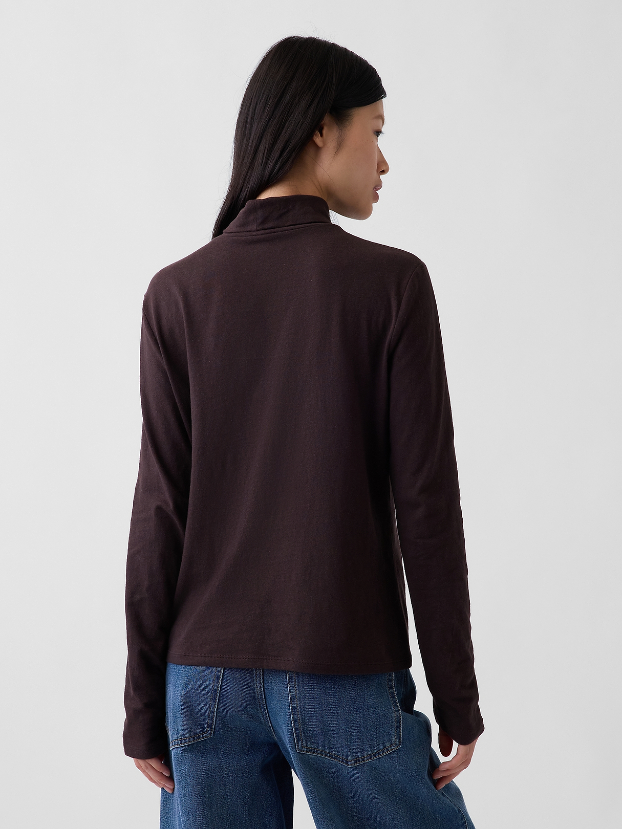 100% Cotton Authentic Turtleneck T-Shirt | Gap