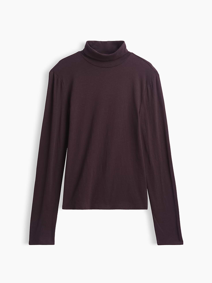 Image 5 of 5, 100% Cotton Authentic Turtleneck T-Shirt