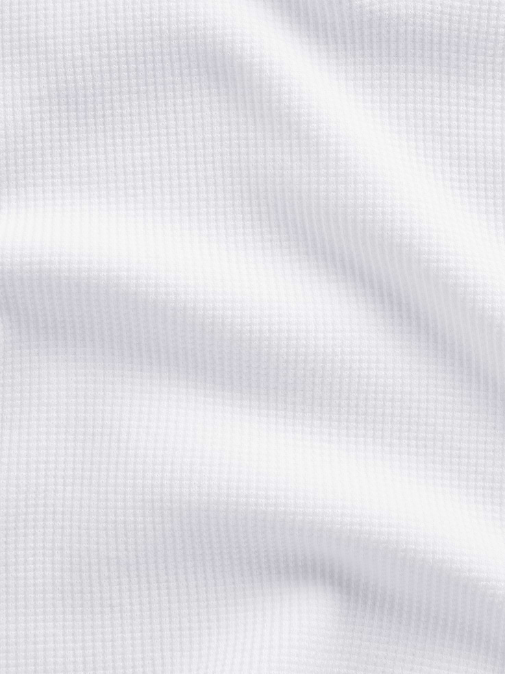 Image 4 de 5, Haut de pyjama henley en tricot gaufré
