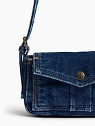 Image 6 of 8, Mini Denim Envelope Bag