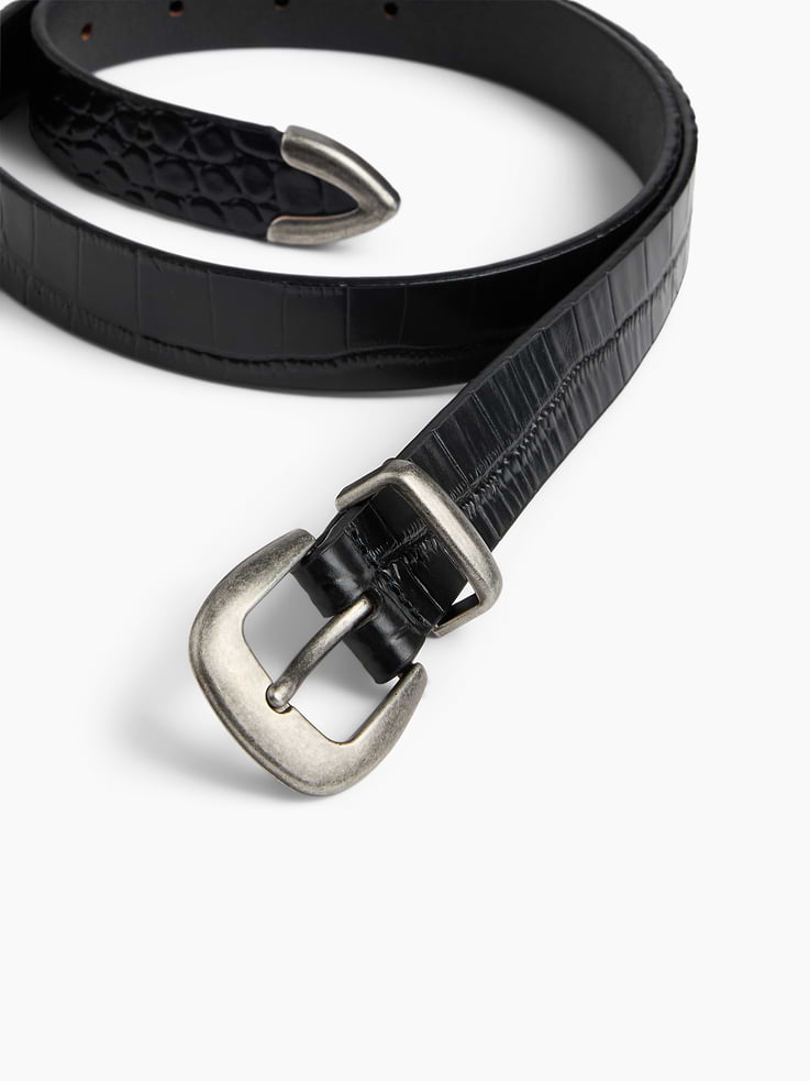 Image 4 of 4, Crocodile Leather Belt