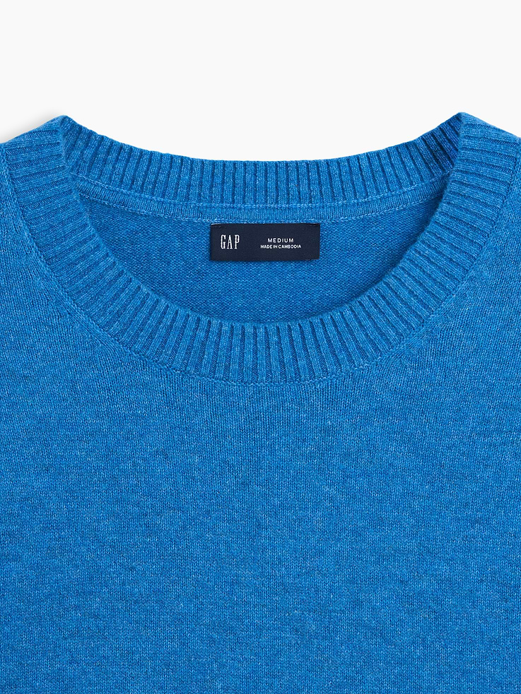 Image 4 of 5, CashSoft Crew Sweater