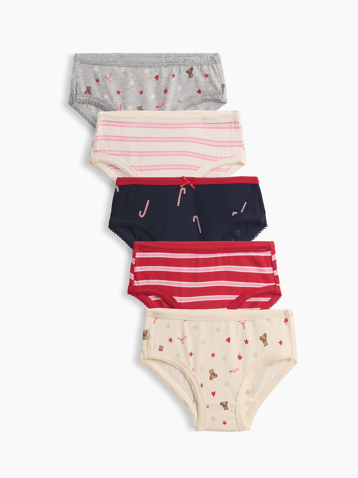Toddler Organic Stretch Cotton Print Briefs (5-Pack)