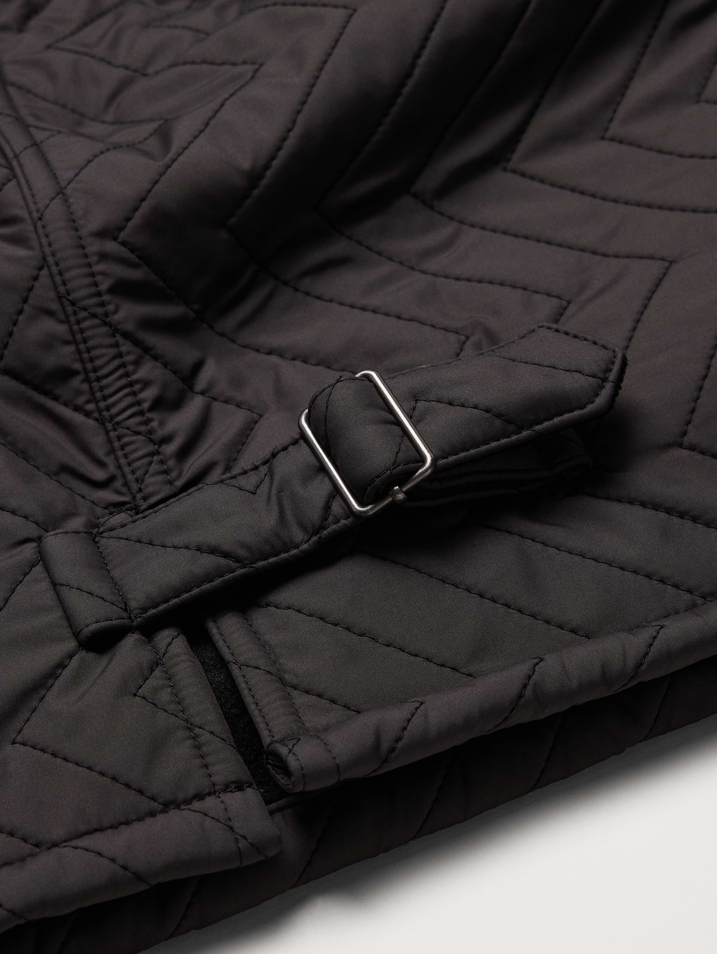 Image 7 of 7, Herringbone Quilted Moto Vest