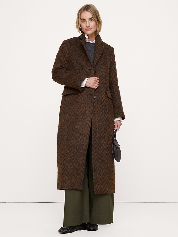 Italian Herringbone Top Coat