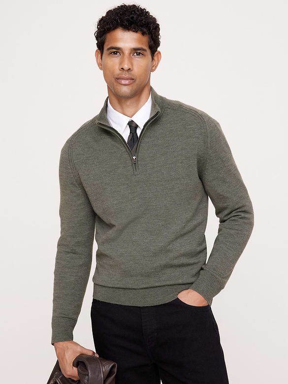 Merino Half-Zip Sweater