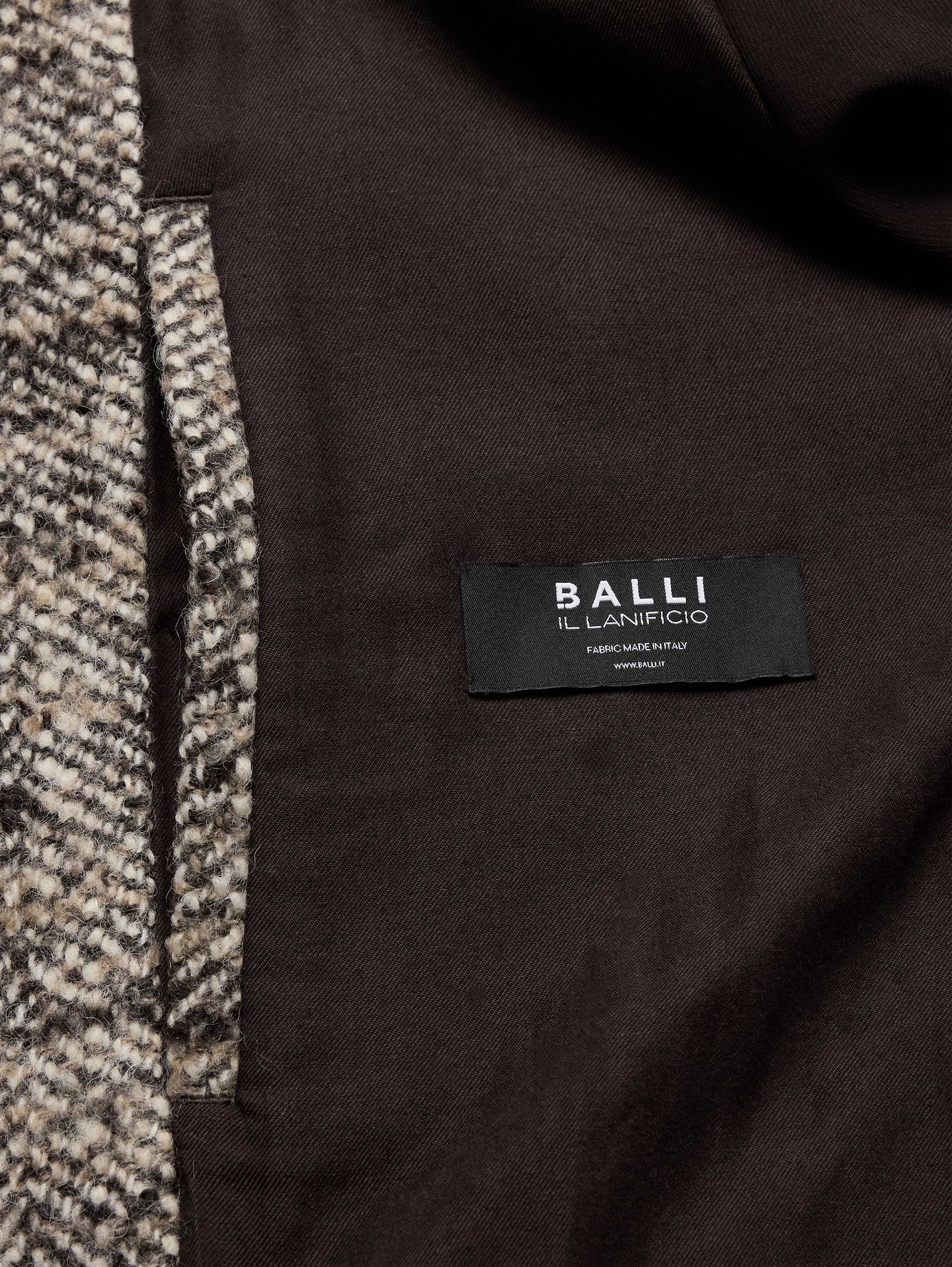 Image 6 of 8, Italian Twill Balmacaan Coat