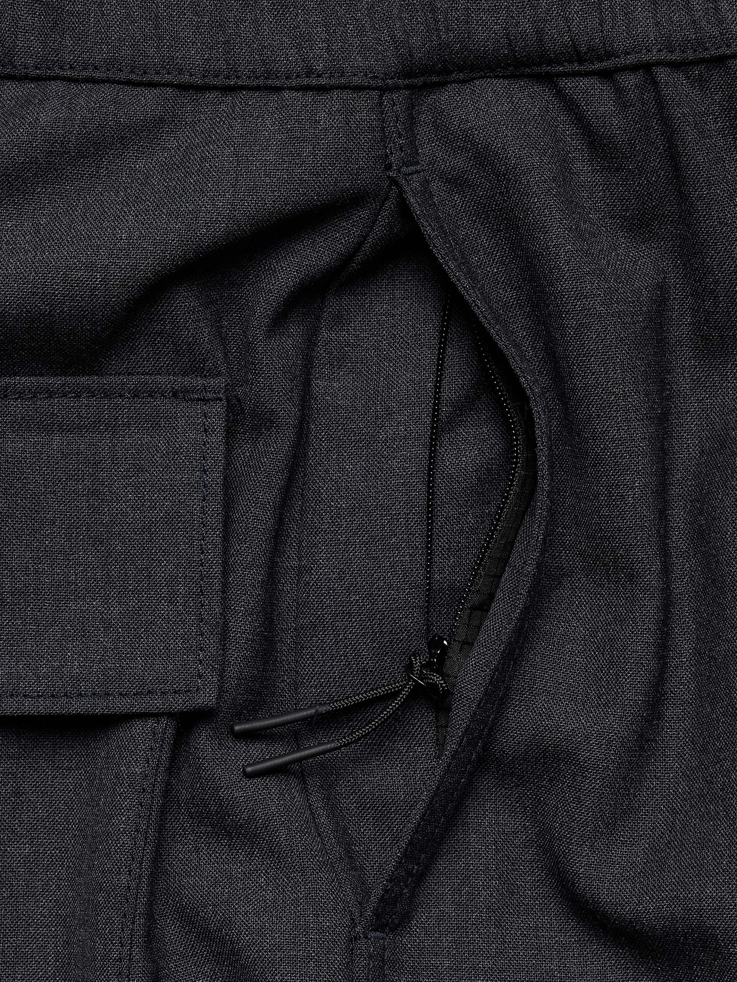 Image 6 of 8, Relaxed Barrel Wool-Blend Pull-On Pant