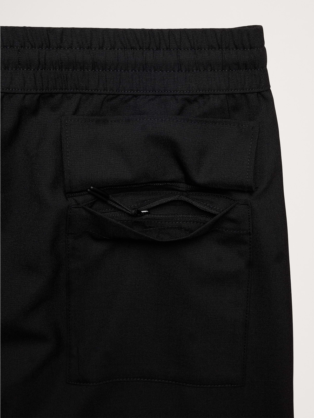 Image 7 of 8, Relaxed Barrel Wool-Blend Pull-On Pant