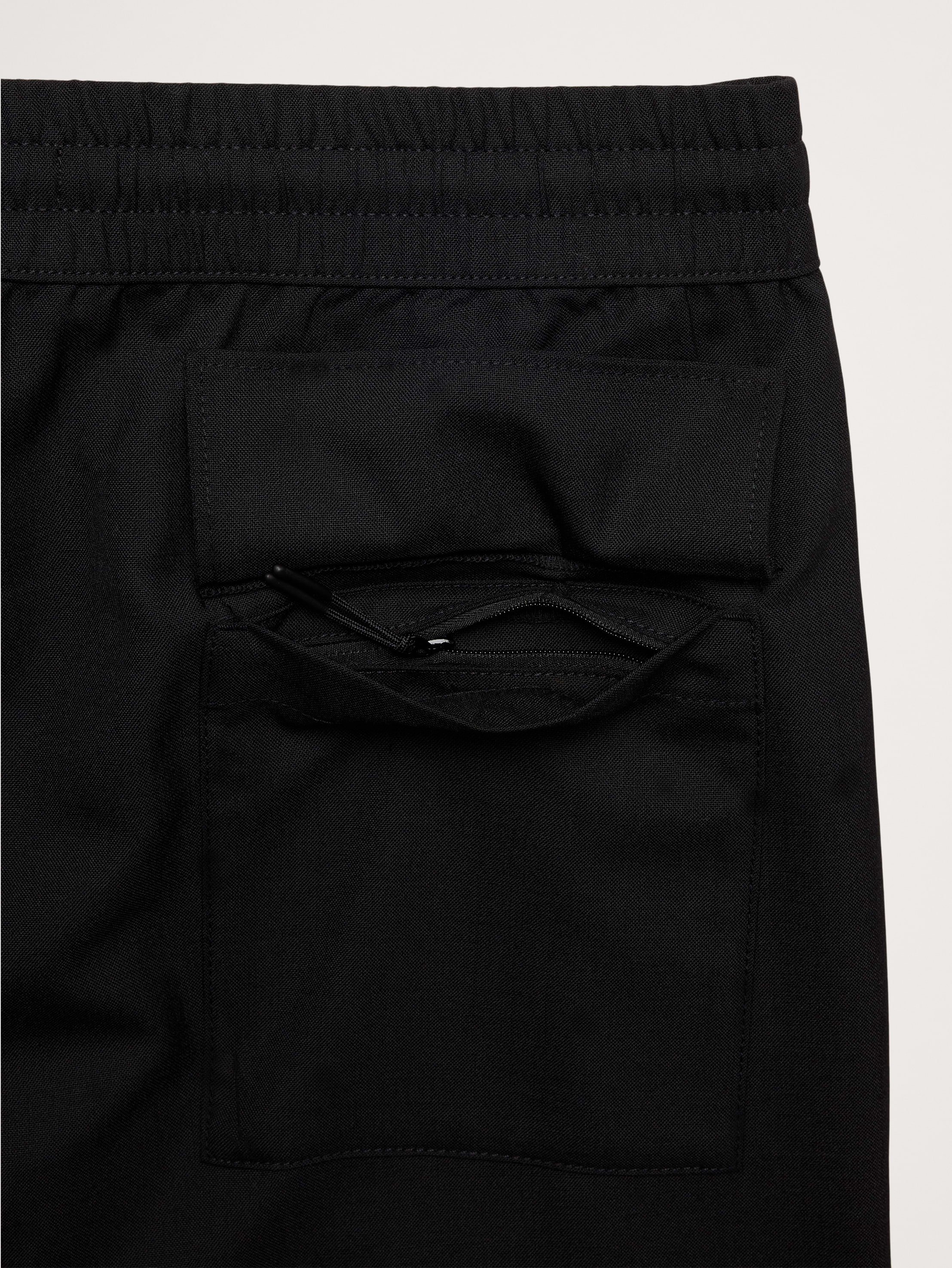 Image 7 of 8, Relaxed Barrel Wool-Blend Pull-On Pant