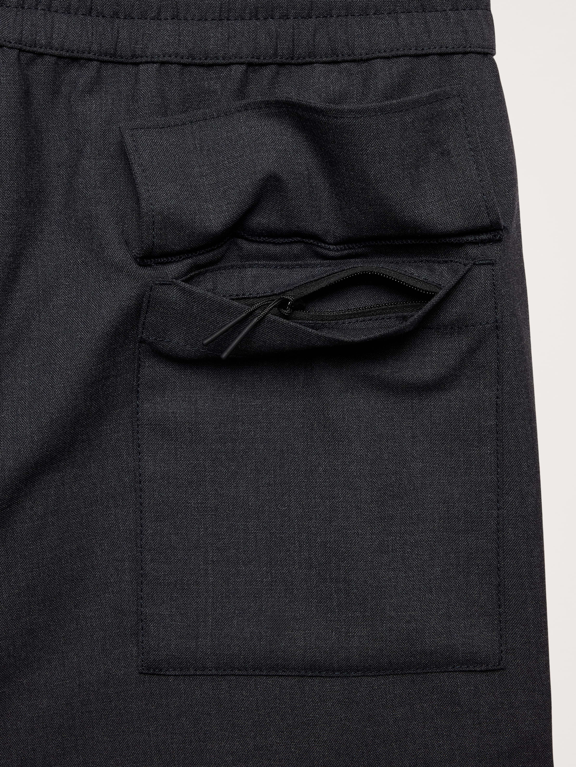 Image 7 of 8, Relaxed Barrel Wool-Blend Pull-On Pant