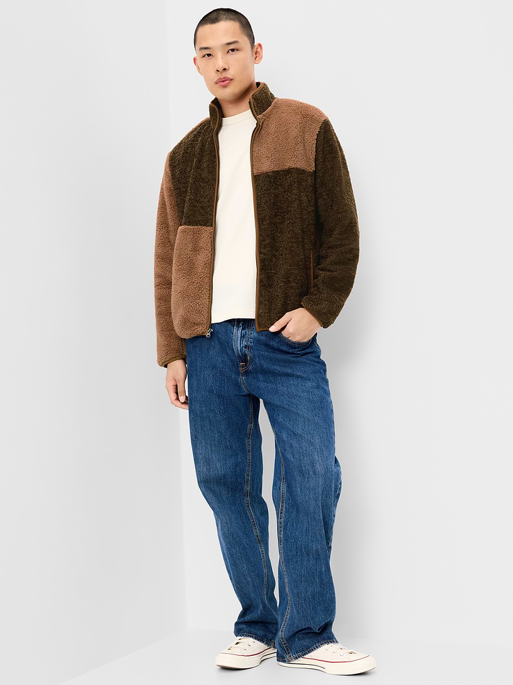 Image 3 of 5, Sherpa Full-Zip Jacket