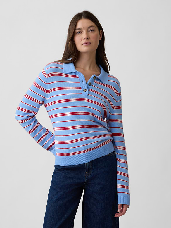 CashSoft Relaxed Sweater Polo Shirt