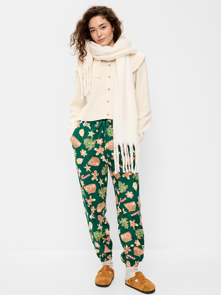 Image 2 of 5, Flannel Pajama Joggers