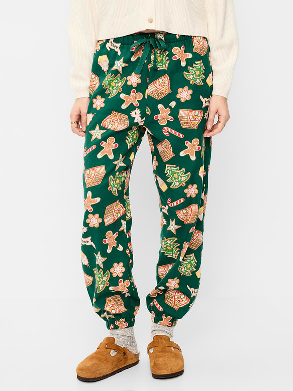 Flannel Pajama Joggers for Women