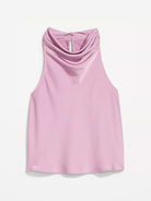 Image 2 de 2, Camisole à col cagoule en satin
