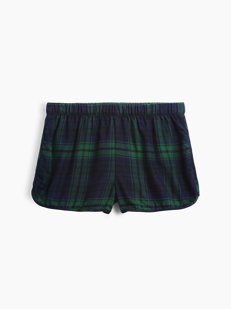 Image 4 of 4, Flannel PJ Shorts