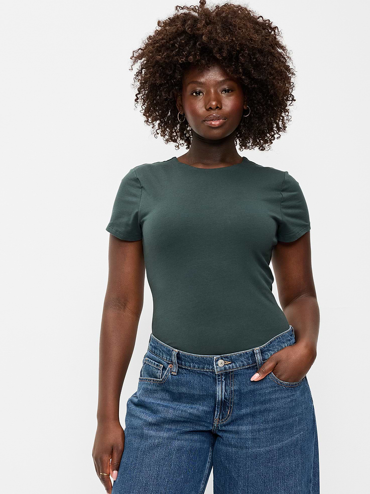 Image 3 of 6, Hug Double-Layer Short-Sleeve Top