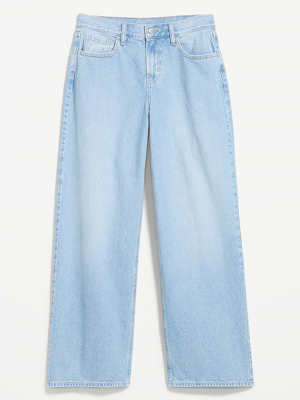 Curvy Mid-Rise Wow Baggy Wide-Leg Jeans