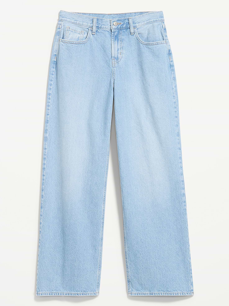 Image 1 of 2, A new and improved roomy leg with fuller hips., no-gap mid-rise waist, zip fly, wide leg, Product #1190170