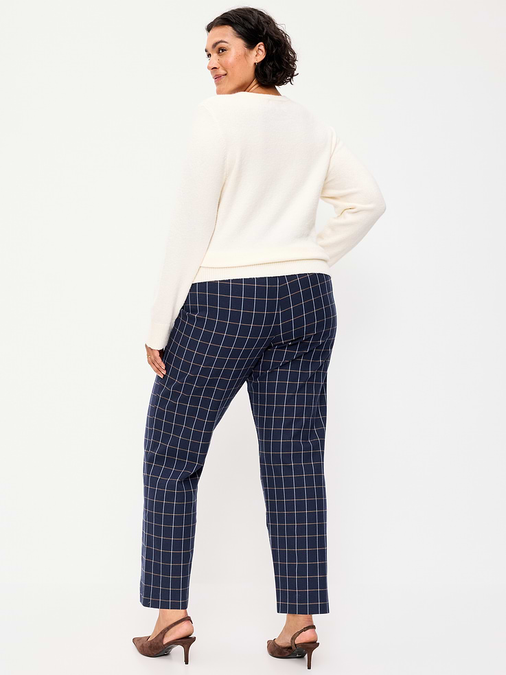 Image 9 of 9, High-Waisted Pixie Straight Pants