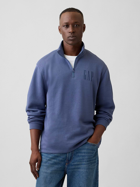 Relaxed Quarter-Zip Sweatshirt