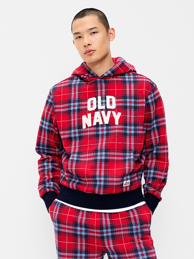 Image 1 of 4, built-in hood, long sleeves, logo graphic, kangaroo pocket, rib-knit trim, Product #1186687