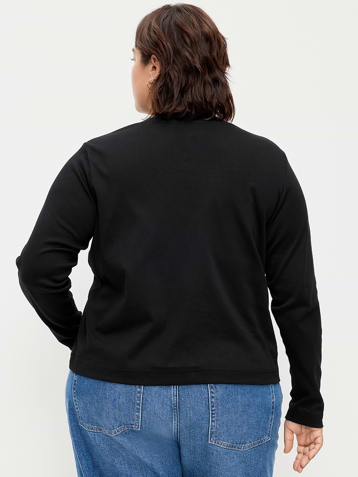 Image 8 of 8, Heavyweight Long-Sleeve Crew-Neck T-Shirt