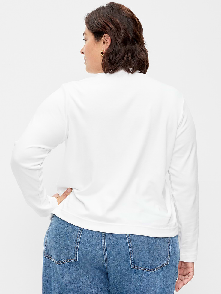 Image 8 of 8, Heavyweight Long-Sleeve Crew-Neck T-Shirt