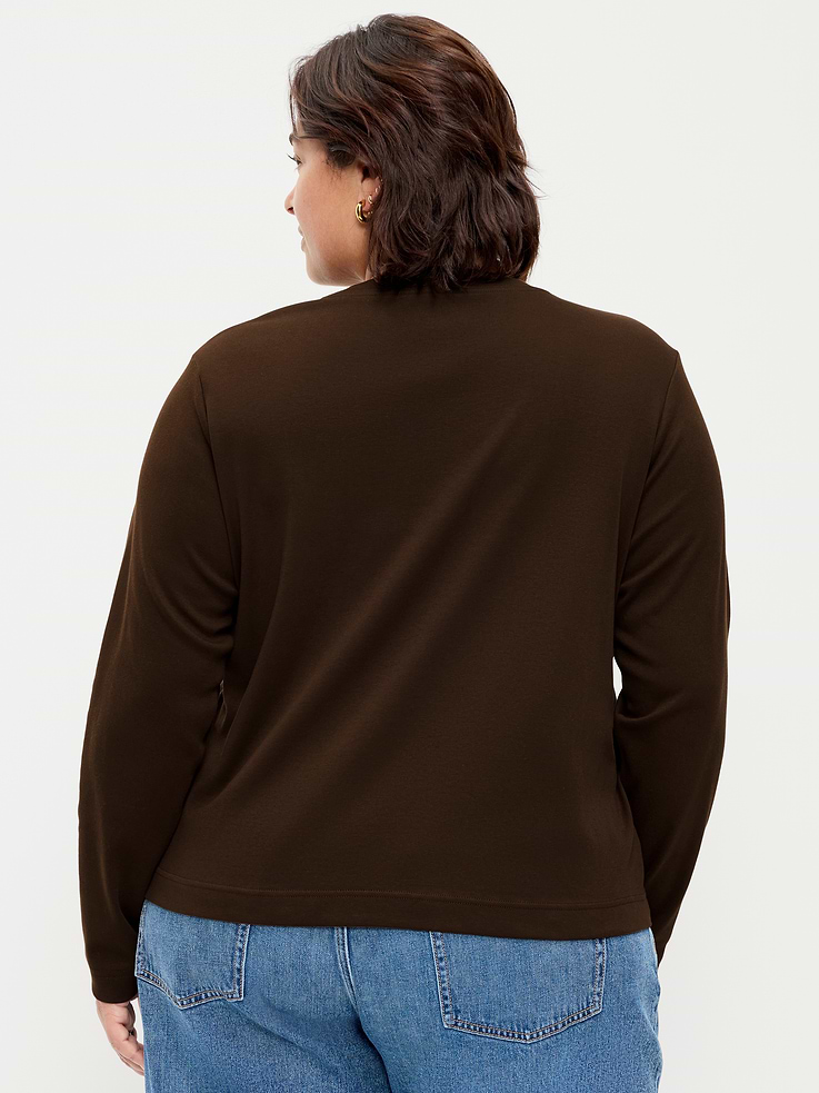 Image 8 of 8, Heavyweight Long-Sleeve Crew-Neck T-Shirt
