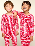 Image 1 of 4, rib-knit crew neck, long sleeves, matching pajama pants, elasticized waistband, rib-knit cuffs, licensed graphic, ©Disney, Product #910452