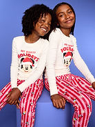 Image 1 of 4, crew neck, long sleeves, coordinating pajama pants, elasticized waistband, licensed graphic, ©Disney, Product #906390