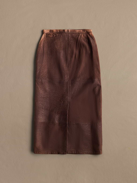 Archive Leather Midi Skirt Women's Size S