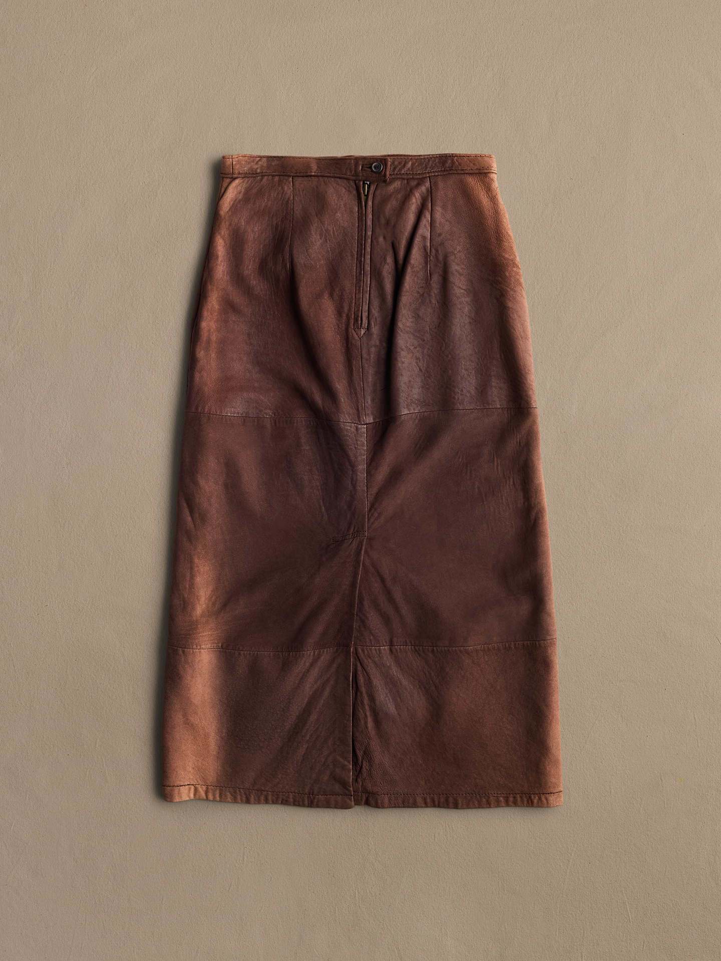 Image 2 of 2, Archive Leather Midi Skirt Women's Size S