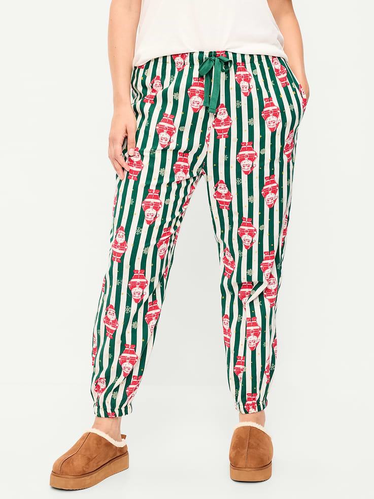 Image 5 of 8, Flannel Pajama Joggers for Women