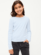 Image 1 of 4, crew neck, long sleeves, tiny decorative bow at neckline, Product #1181553